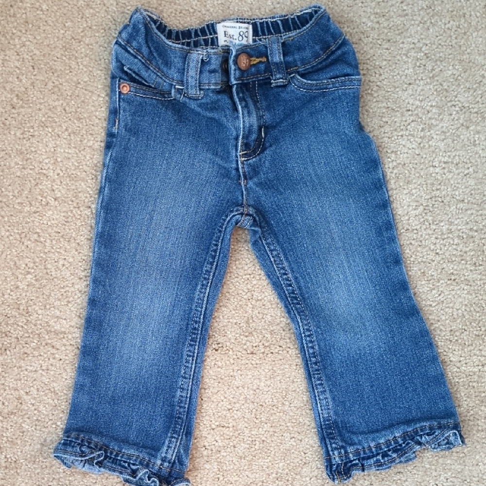 Place Denim Kids Jeans with Ruffle Detail